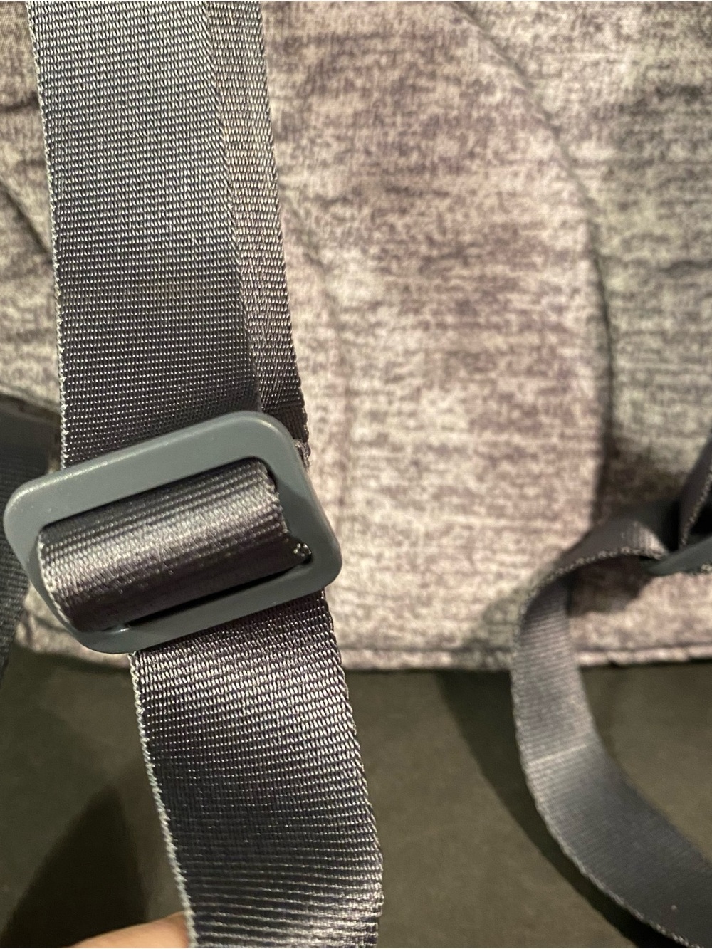 Adidas Heather Gray Mini Backpack Purse - Like New - Picture 6 of 8